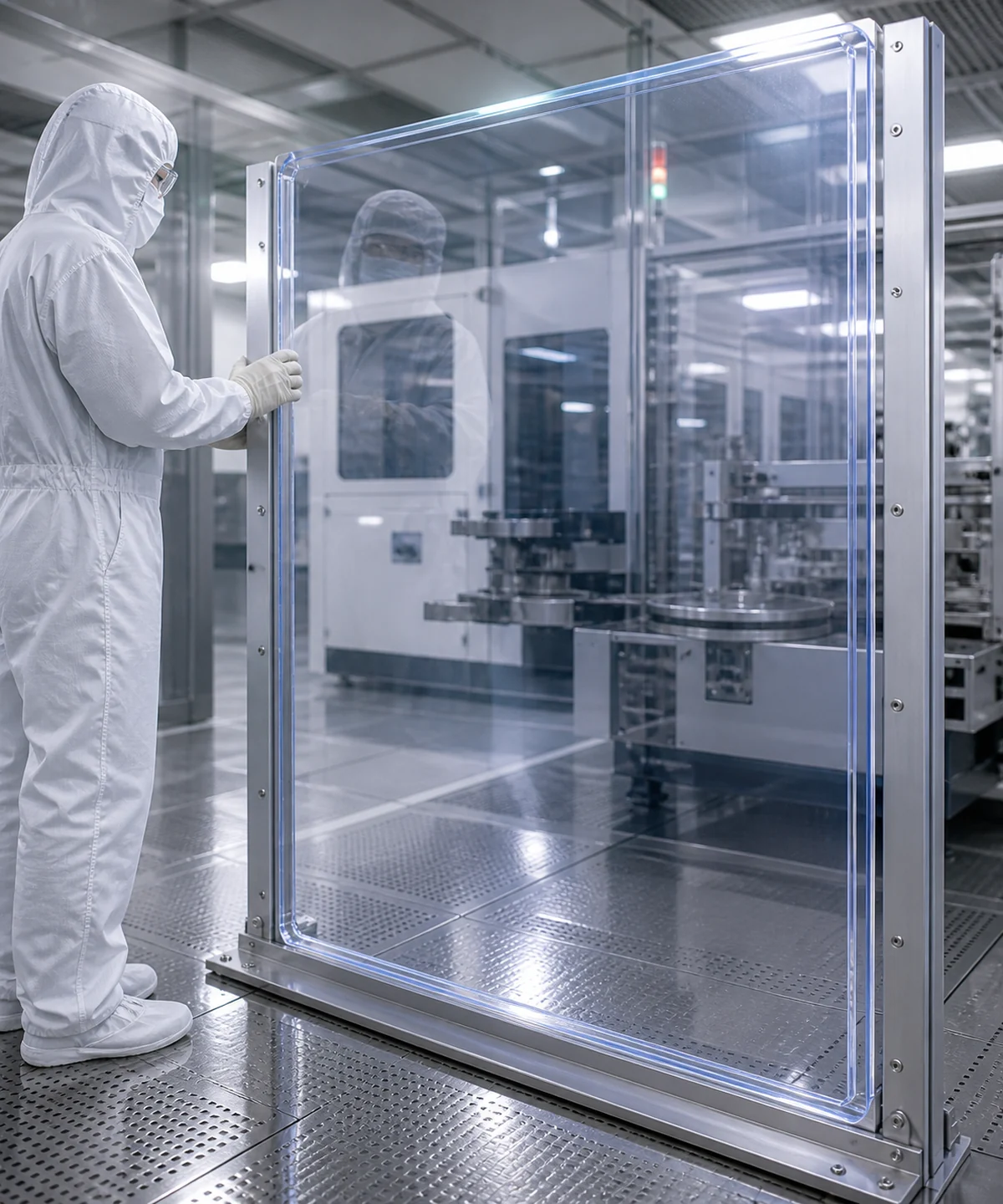 Why Large Transparent Antistatic Parts Ultimately Have Only One Practical Route