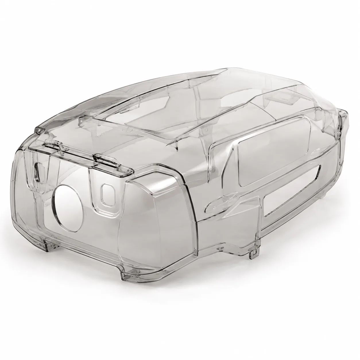 Clear transport and handling protective housing