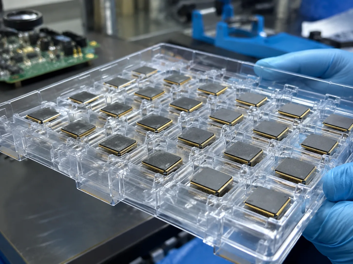 Electronics and semiconductor transparent antistatic application